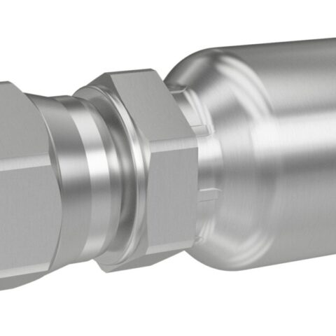 1GU43-12-12 : Parker Crimp Style Hydraulic Hose Fitting - 43 Series Fittings