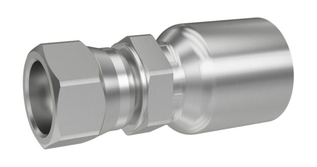1GU43-6-6 : Parker Crimp Style Hydraulic Hose Fitting - 43 Series Fittings