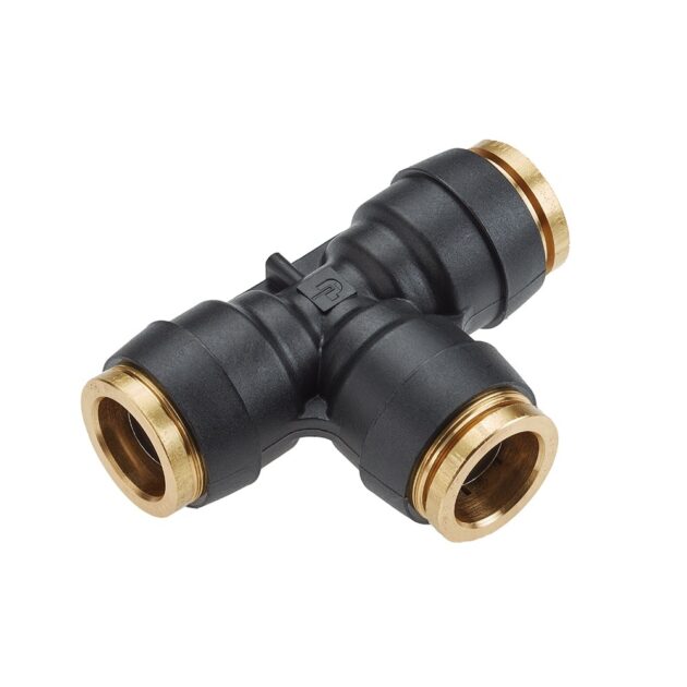 364PTC-6-6-4 : Parker Air Brake D.O.T. composite & brass push-to-connect fittings - PTC & PTCR