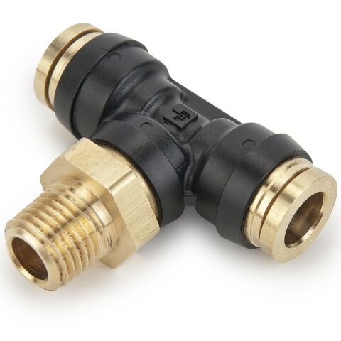 372PTC-6-6 : Parker Air Brake D.O.T. composite & brass push-to-connect fittings - PTC & PTCR
