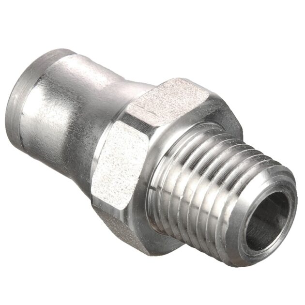 68PLS-10M-4 : Parker Push-to-Connect Pneumatic Stainless Steel Fittings - Prestolok PLS