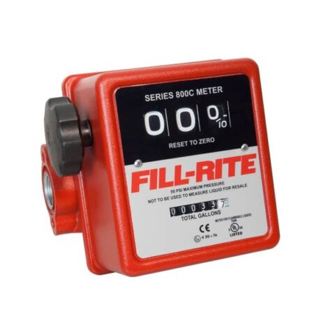 Fill-Rite : 807C 5-20 GPM 3-Digit Mechanical Fuel Transfer Meter, Gallons