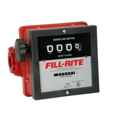 Fill-Rite : 901C 6-40 GPM 4-Digit Mechanical Fuel Transfer Meter, Gallons