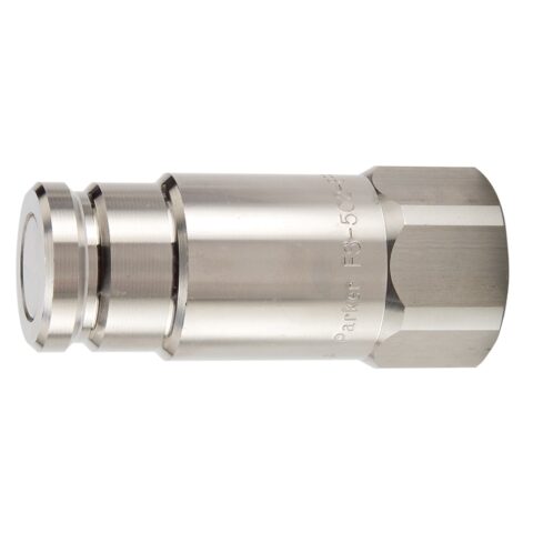FS-372-6FP : Parker Non-Spill, Flat Face, Chemical Compatible Quick Couplings - FS Series