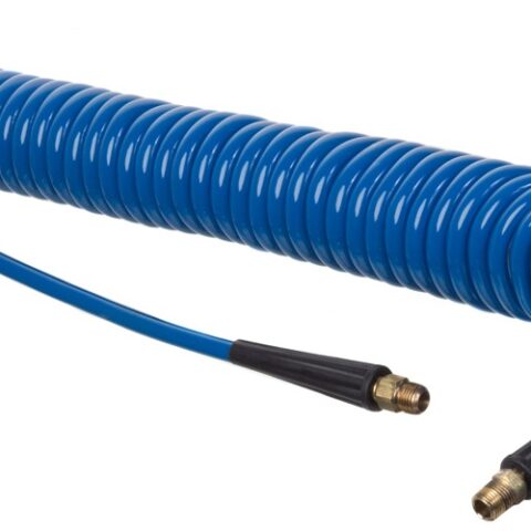 HSC2846 Series 1/4 in. ID and 40 ft Working Length Blue Polyurethane Self-Store Tubing & Reinforced Hose