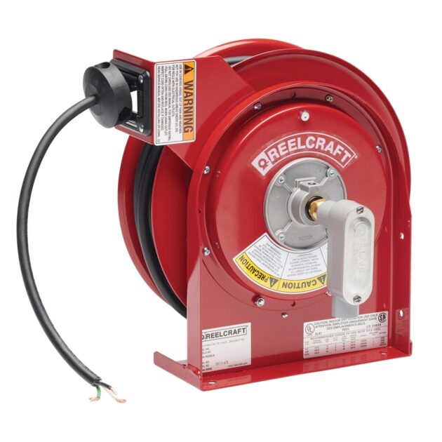 L 4545 123 X – 12/3 45 ft. Premium Duty Flying Lead Power Cord Reel