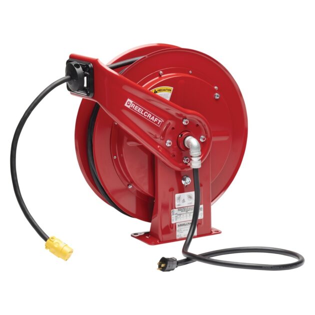 L 70075 123 3 – 12/3 75 ft. Heavy Duty Single Receptacle Power Cord Reel
