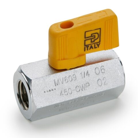 MV609-6 : Parker Industrial Ball Valves - Chrome Plated Brass Ball Valves