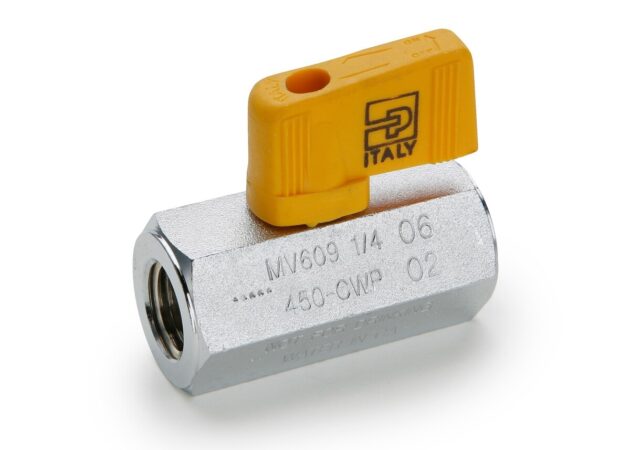 MV609-2 : Parker Industrial Ball Valves - Chrome Plated Brass Ball Valves