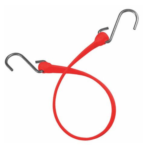 The Perfect Bungee 24" Heavy Duty Poly Bungee Strap - Steel Hooks, Red : TPB