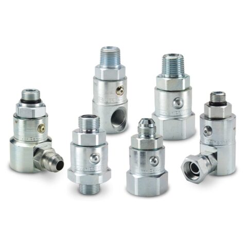 PS1690303-16-16 : Parker Hydraulic Inline & 90 Degree Elbow, High Pressure Swivels - PS Series