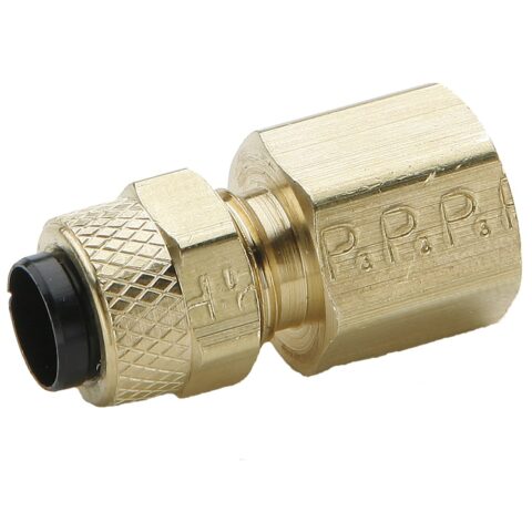 66P-8-6 : Parker Brass Compression Fittings for Thermoplastic and Soft Metal Tubing - Poly-Tite.