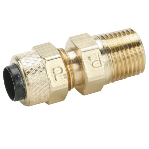 68P-6-4 : Parker Brass Compression Fittings for Thermoplastic and Soft Metal Tubing - Poly-Tite.