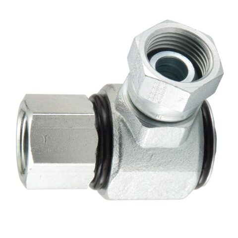 S2207-8-8 : Parker Hydraulic 90 Degree Elbow, Pressure Balanced Swivels - S Series