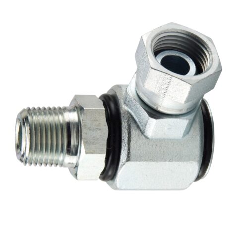 S2107-8-8 : Parker Hydraulic 90 Degree Elbow, Pressure Balanced Swivels - S Series