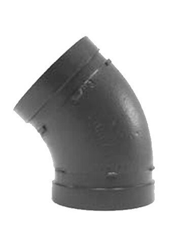 UPD : Ductile Iron Grooved Fittings : 45 Deg. Elbow