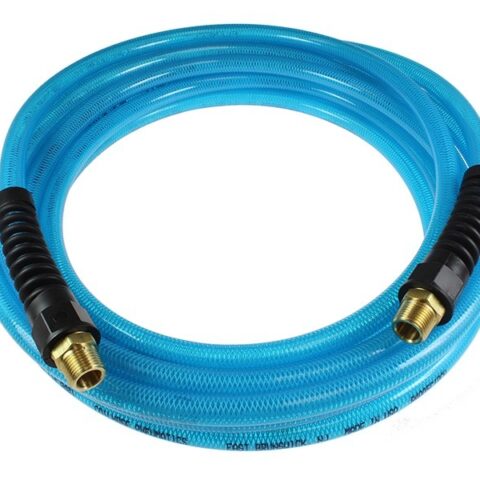 Flexeel Hose, 3/8” ID x 50’, 1/4” MPT, Transparent Blue