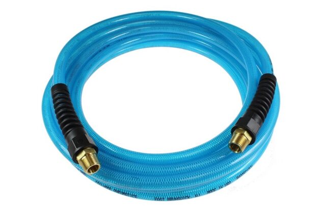 Flexeel Hose, 3/8” ID x 50’, 1/4” MPT, Transparent Blue