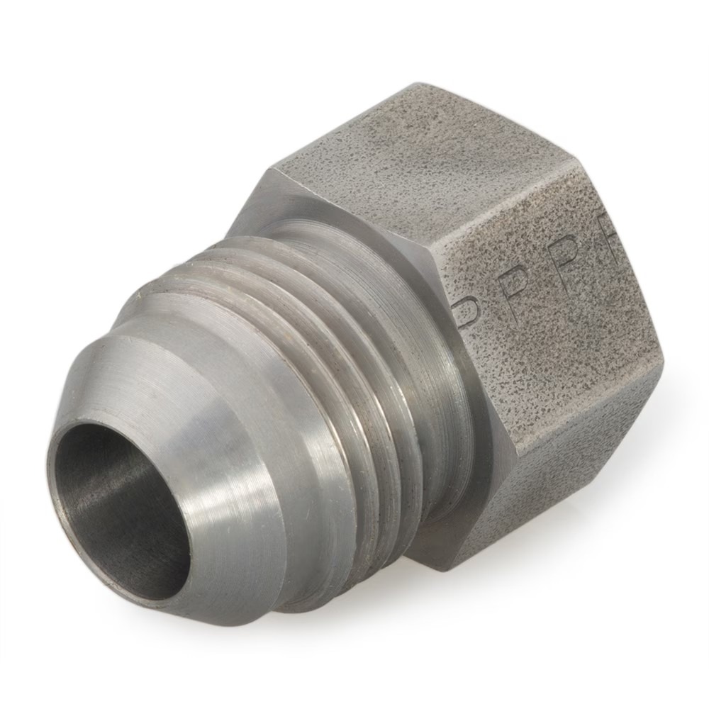 Raccord Réducteur Hexagonal 3/4" Mâle JIC X 1/2" Mâle NPT – Acier Plaqué, Pour Hydraulique