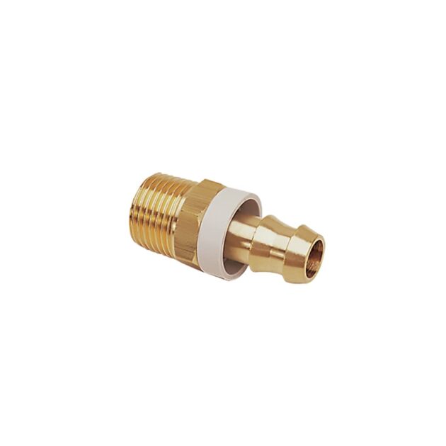 0134 56 13 : Parker Quick-Acting Barbed Fitting With Brass Male BSPT Thread