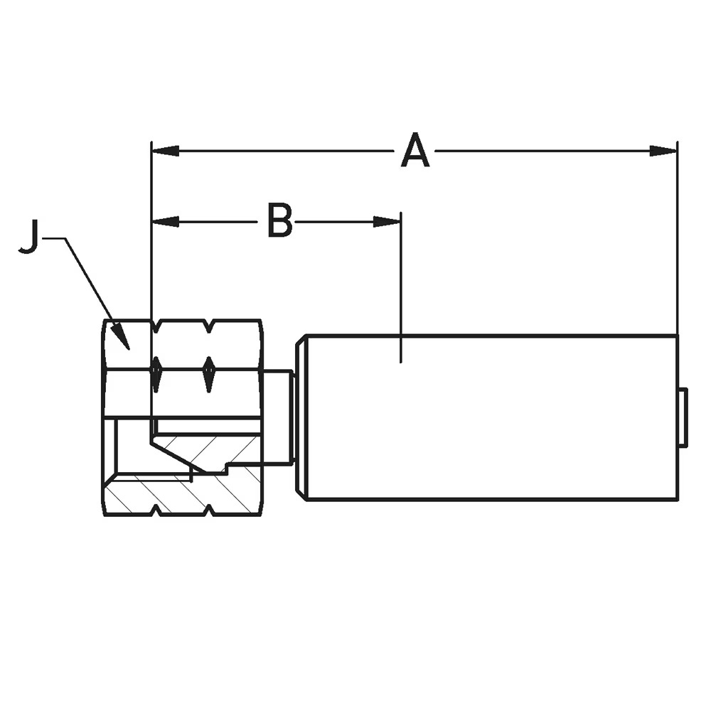 1AYTX-6-025W : Parker Crimped Thermoplastic UHP Hose Fittings TX Series