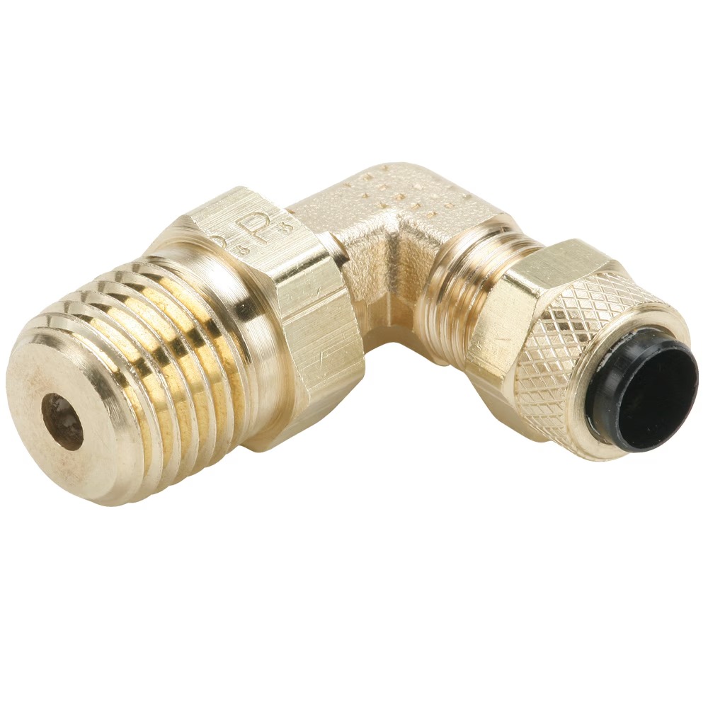 169PS-4-4 : Parker Brass Compression Fittings for Thermoplastic and Soft Metal Tubing - Poly-Tite.