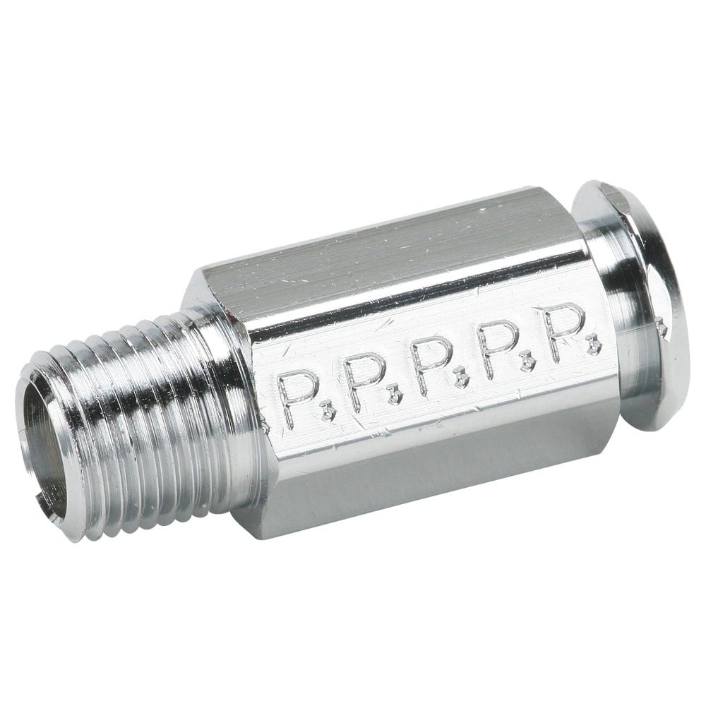 391P-6-4 : Parker Chrome plated brass couplers for thermoplastic and soft metal tubing, Poly-tite