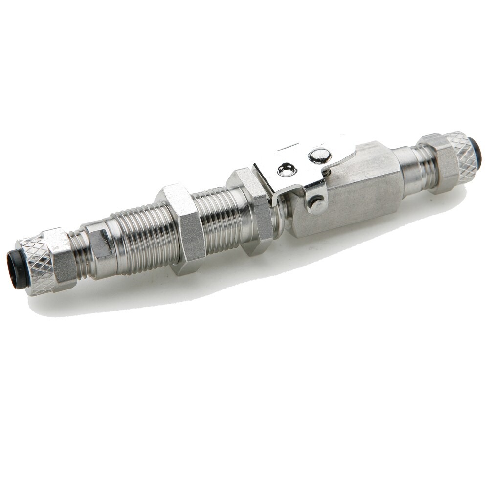 394PDSS-4-4 : Parker Chrome plated brass couplers for thermoplastic and soft metal tubing, Poly-tite