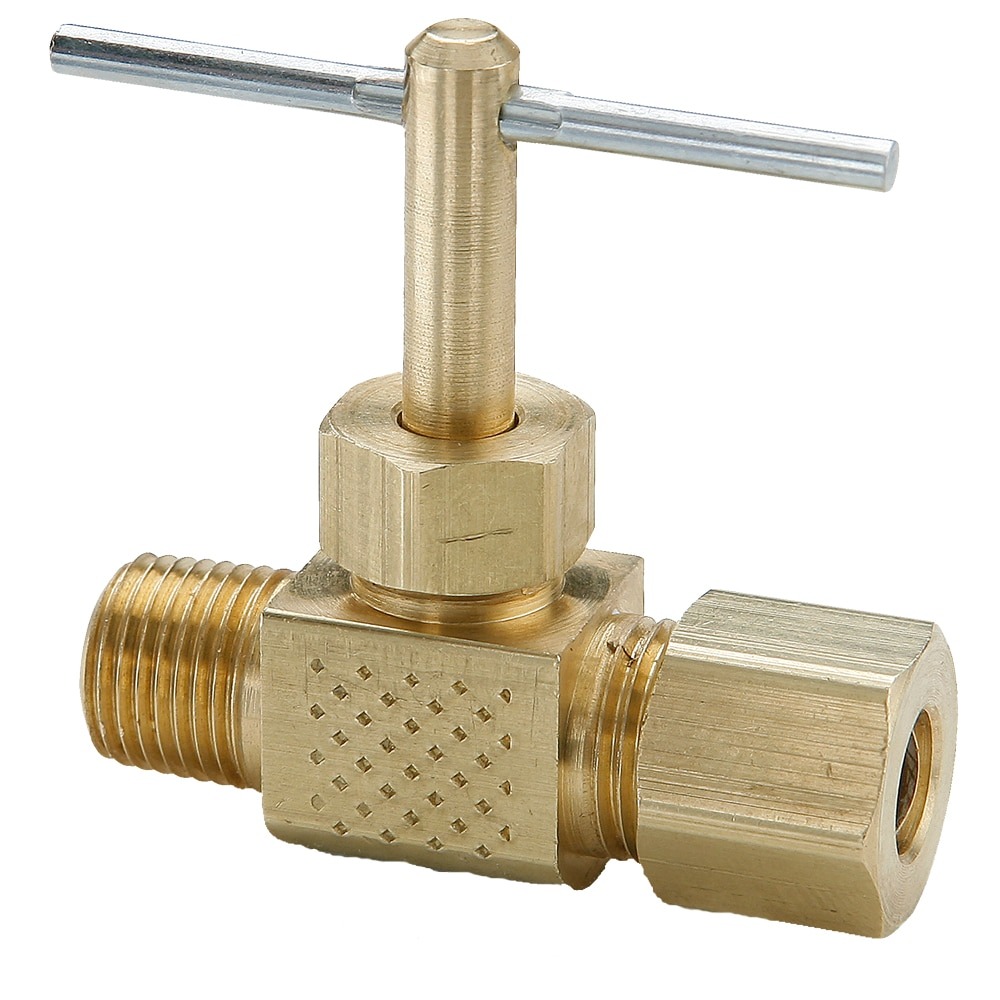 NV106C-4-4 : Parker Brass Needle Valve, Low Pressure  - NV Series