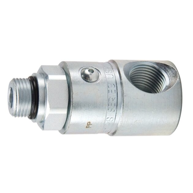 PS1290502-12-12 : Parker Hydraulic Inline & 90 Degree Elbow, High Pressure Swivels - PS Series