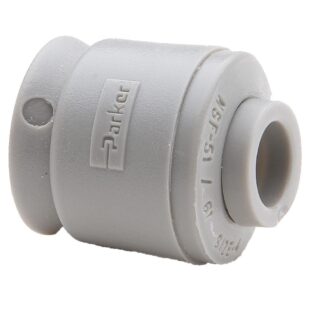 Push-to-Connect all plastic FDA compliant fitting, Parker TrueSeal
