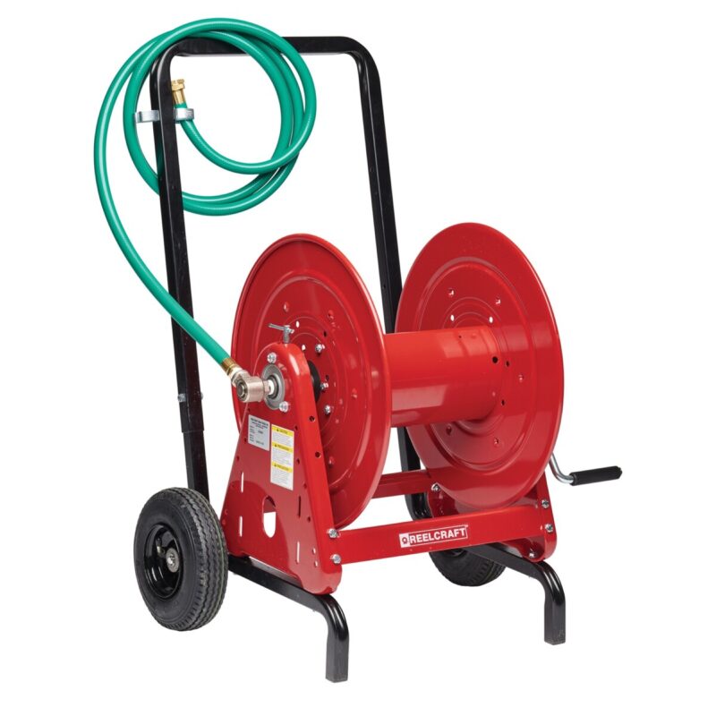 600965 – 1/2 in. x 200 ft. Hose Reel and Hand Cart