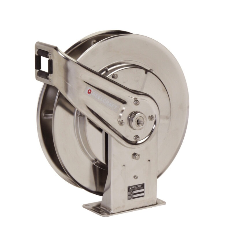 7600 OMS55 – 3/8 in. x 66 ft. Premium Duty Stainless Steel Hose Reel