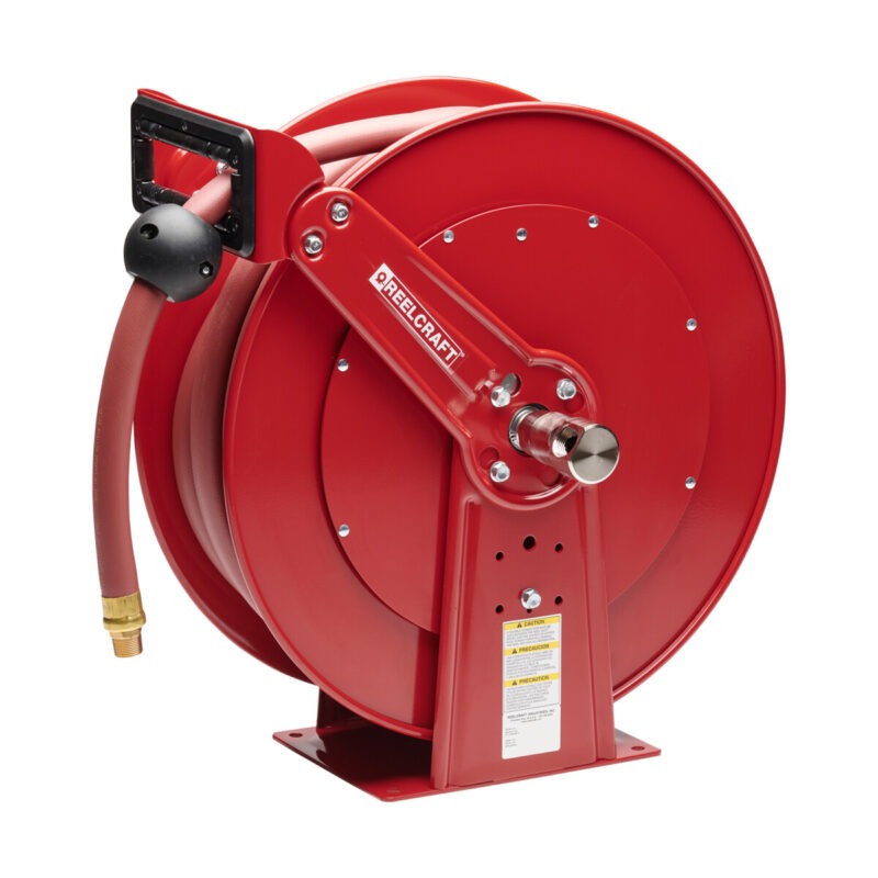 D84050 OLP – 1 in. x 50 ft. Ultimate Duty Dual Pedestal Hose Reel