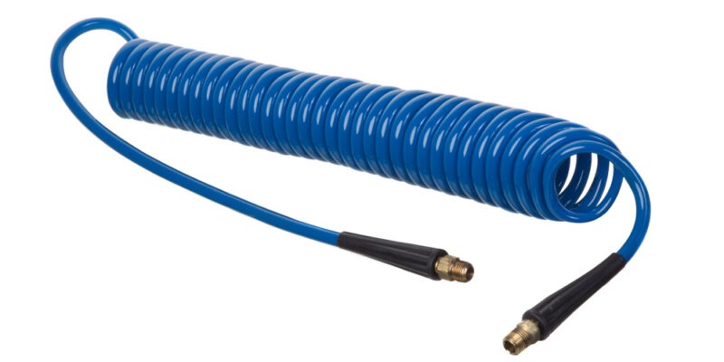 HSC2846 Series 1/4 in. ID and 20 ft Working Length Blue Polyurethane Self-Store Tubing & Reinforced Hose