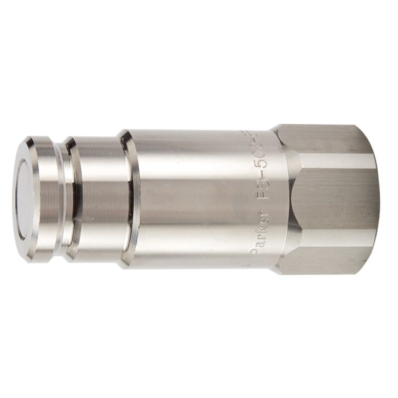 FS-372-6FP : Parker Non-Spill, Flat Face, Chemical Compatible Quick Couplings - FS Series