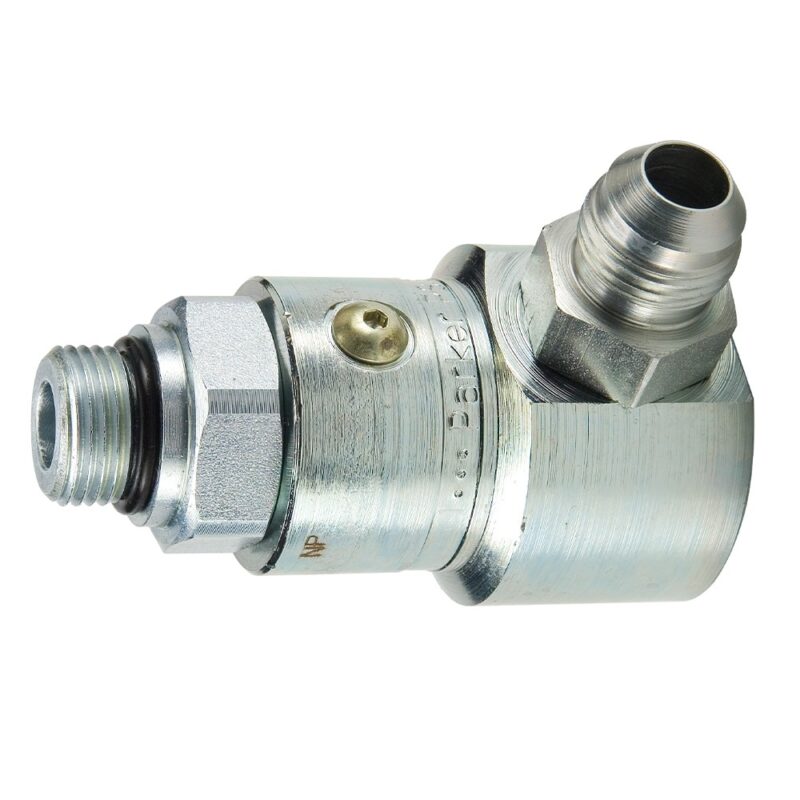 PS1690503-16-16 : Parker Hydraulic Inline & 90 Degree Elbow, High Pressure Swivels - PS Series