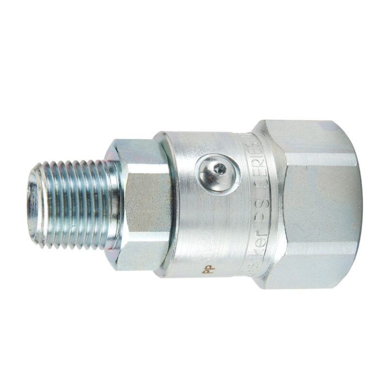 PS1210102-12-12 : Parker Hydraulic Inline & 90 Degree Elbow, High Pressure Swivels - PS Series
