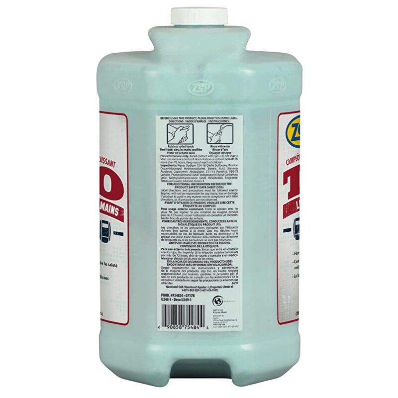 Zep : R54824 Zep TKO Hand Cleaner with Pumps – Its Solvent-Free Formula Scrubs Away Tough Soils – 1 Gallon - Image 16